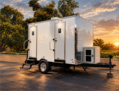 2 Stall Luxury Restroom Rental